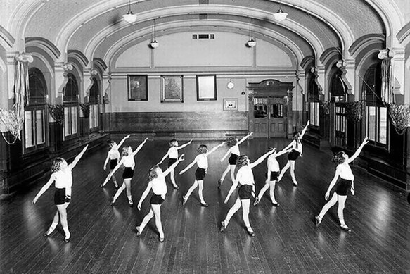 The ballroom at Flinders Street Station. 