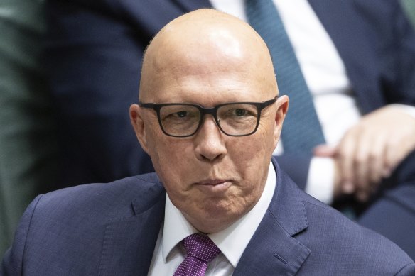 Coalition leader Peter Dutton.