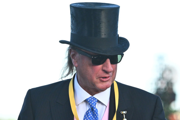 Rich Ricci, the owner of Vauban, at the Melbourne Cup barrier draw.