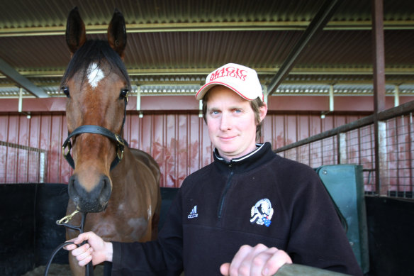 Jarrod McLean and his horse Cats Fun in 2009.