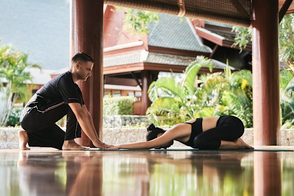 The yoga pavilion at Chiva-Som.