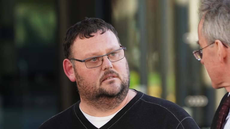 Tim Batchelor with his lawyer leaving the Federal Court on Tuesday after giving evidence at the public examinations for companies linked to businessman Philip Whiteman. 