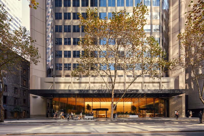 ISPT’s renovated 500 Bourke Street office tower in Melbourne.