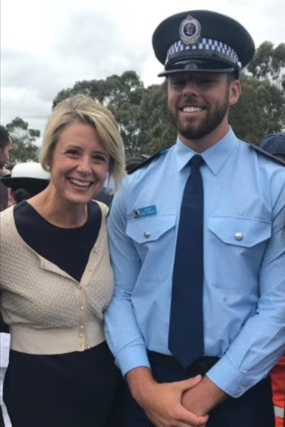 Daniel Keneally pictured with his mother Kristina Keneally.