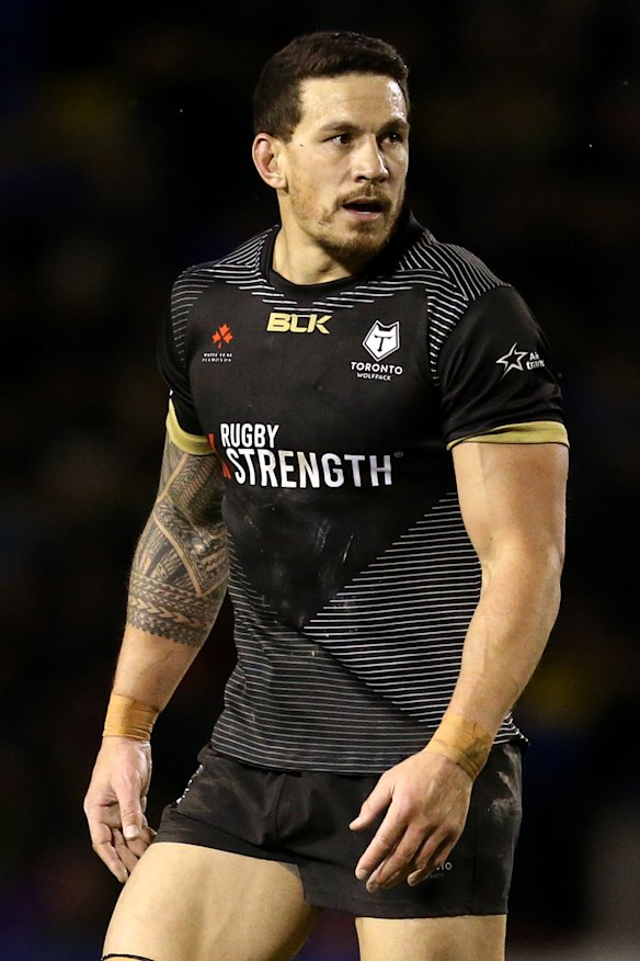 Sonny Bill looks on against Warrington.