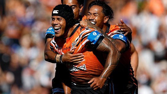 Jarome Luai is set to return for Wests Tigers this weekend.