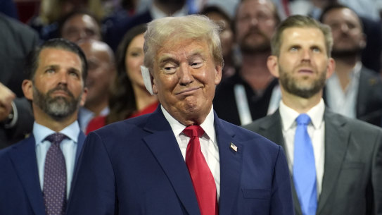 Donald Trump’s sons Donald Jr and Eric run the Trump Organisation. 