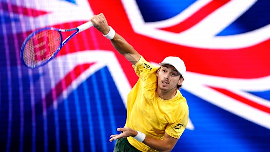 Alex de Minaur of team Australia.