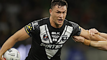 Joey Manu in action for New Zealand.