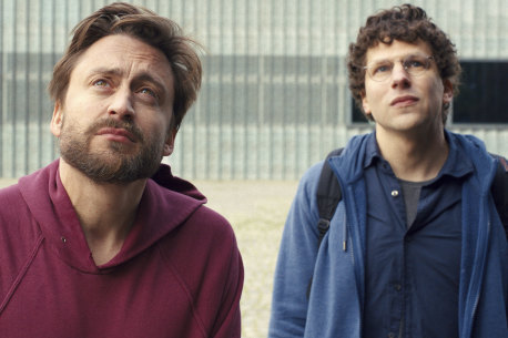 Kieran Culkin (left) and Jesse Eisenberg play cousins honouring their grandmother in A Real Pain.