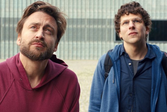 Kieran Culkin (left) and Jesse Eisenberg play cousins honouring their grandmother in A Real Pain.