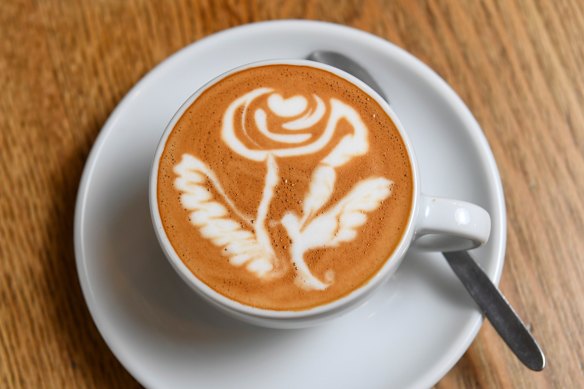 Barista Aum Philthakphon takes latte art to the next level at Udom House.
