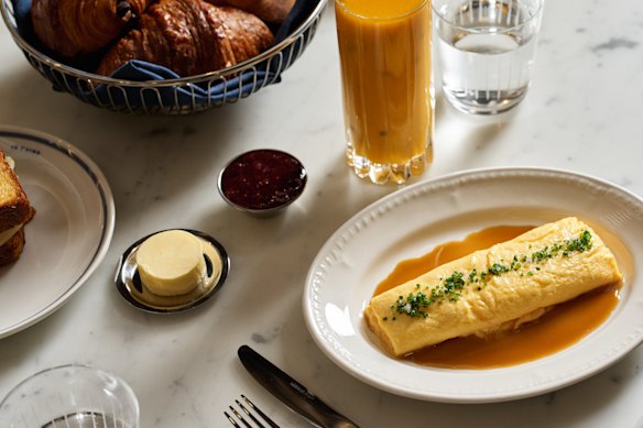 Three-egg omelette.