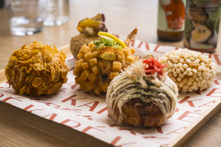 Assorted curry pans (curry-filled bread puffs).