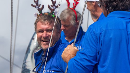 Charles Devanneaux and the Lenny crew on Christmas Day.