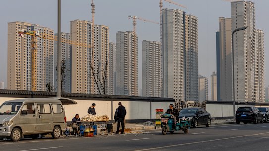 The unfinished flats of Yu Sen Cheng in Zhengzhou, China.