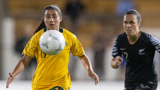 Teresa Polias takes on New Zealand.