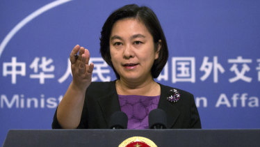 Chinese Foreign Ministry spokeswoman Hua Chunying.