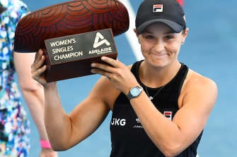 Ash Barty cruised to victory in the final of the Adelaide International against Elena Rybakina.