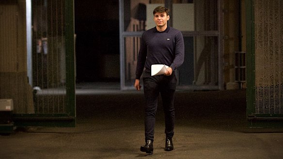 Arthur Alex departs Central Local Court on Friday.