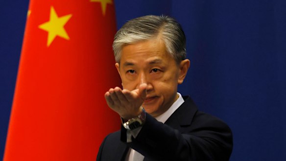 China's Foreign Ministry spokesman Wang Wenbin. 