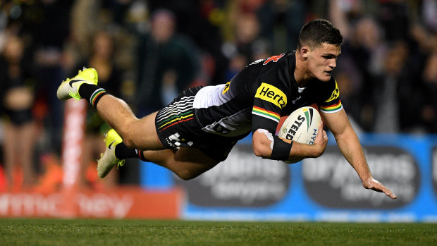 Ready to fly: Penrith half Nathan Cleary will return against Penrith for his first game since injuring his medial ligament in round 3.