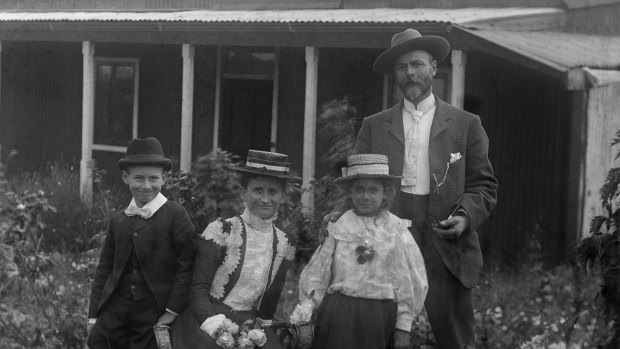 Robert L’Estrange with his family.