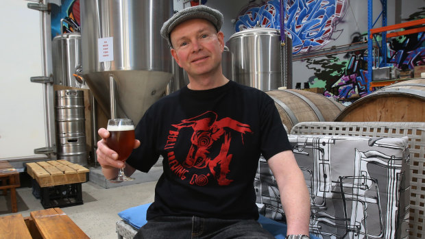 Bulli Brewing Co owner and brewer Michael Peloquin.