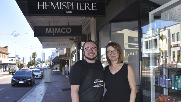 Hemisphere Hair co-owners Jenny Mammoliti and Damien Kabay say business is going great for them.