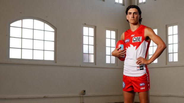 Justin McInerney will make his AFL debut for the Swans on Thursday night.