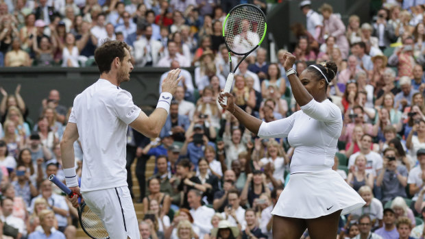 Andy Murray captivated fans at Wimbledon with Serena Williams and could soon play singles. 
