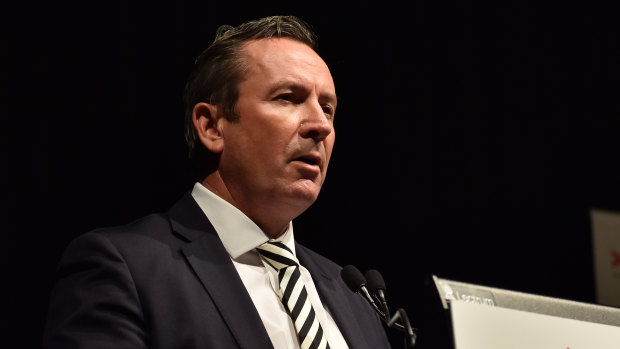 WA Premier Mark McGowan speaks at the CEDA State of the State address.