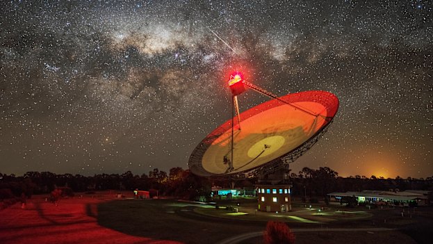 Australia’s Parkes Telescope is part of a global eavesdropping effort, listening out for signs of faraway intelligent life.