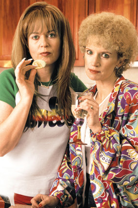 Gina Riley and Jane Turner as their alter egos Kath and Kim.