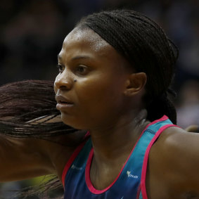 Melbourne Vixens' Mwai Kumwenda.