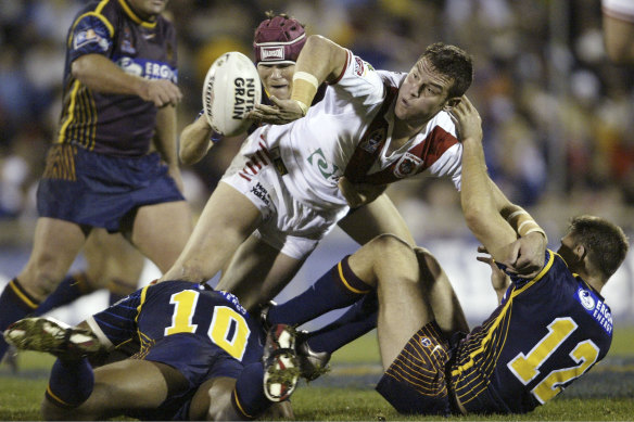 Jason Ryles during his playing days with St George Illawarra.