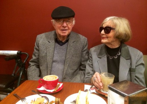 Charles Leski’s parents, George and Sonia Leski,  at Fleischer Cakes in 2012.