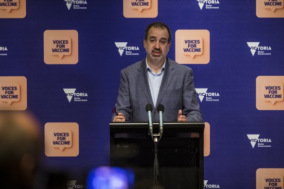 Industry Recovery Minister Martin Pakula details the pilot scheme on Sunday.