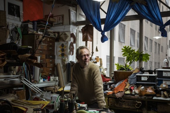 Shoemaker Brendan Dwyer has had a Nicholas Building studio for 28 years.