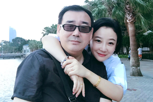Australian writer Yang Hengjun, pictured with his wife Yuan Xiaoliang.