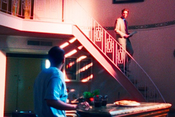 Tony Revolori (left) and Robert Pattinson in a scene from Primetime.