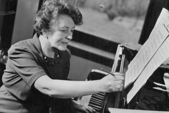 Composer Margaret Sutherland in 1962.