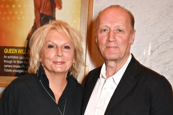 Adrian Edmonson with Jennifer Saunders in London in June.