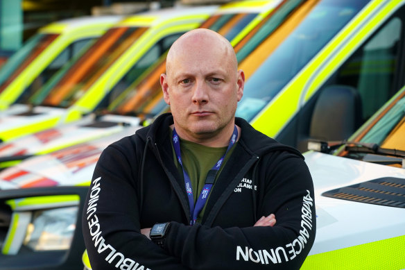 Victorian Ambulance Union secretary Danny Hill.