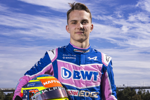 Melbourne’s Oscar Piastri is a reserve driver for Formula One outfit Alpine.