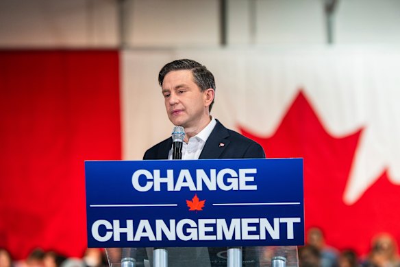 The Trump thump? Canadian conservative leader Pierre Poilievre lost his seat at the election.
