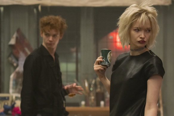 Thomas Brodie-Sangster as Malcolm McLaren, Talulah Riley as Vivienne Westwood.