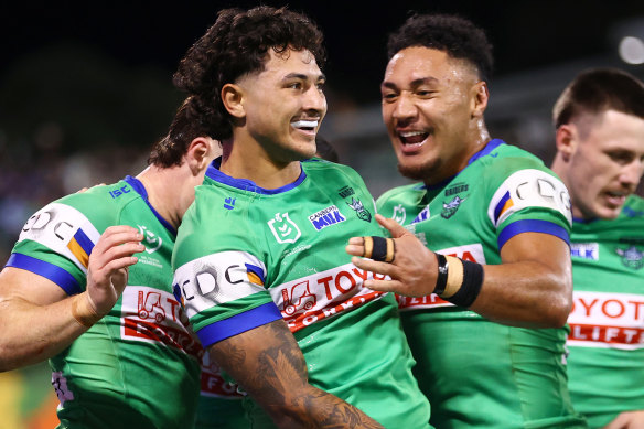 Xavier Savage enjoyed one of his best games in lime green against the Eels.