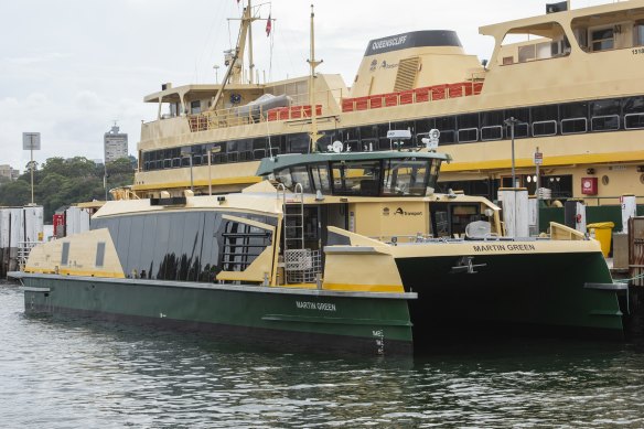 The Martin Green is the latest Australian-made ferry.