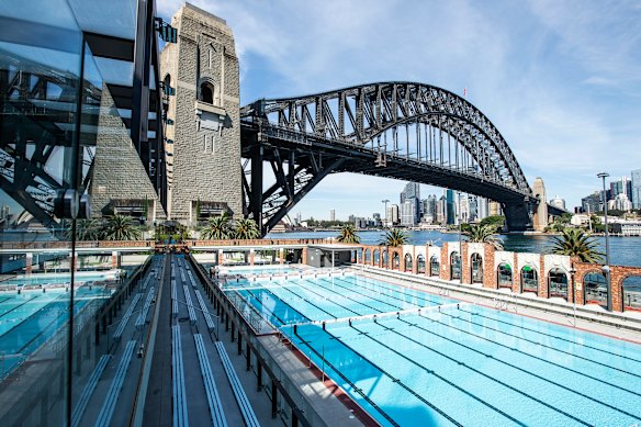 Winter is coming … and so is the long-awaited reopening of North Sydney Olympic Pool, pictured in April.